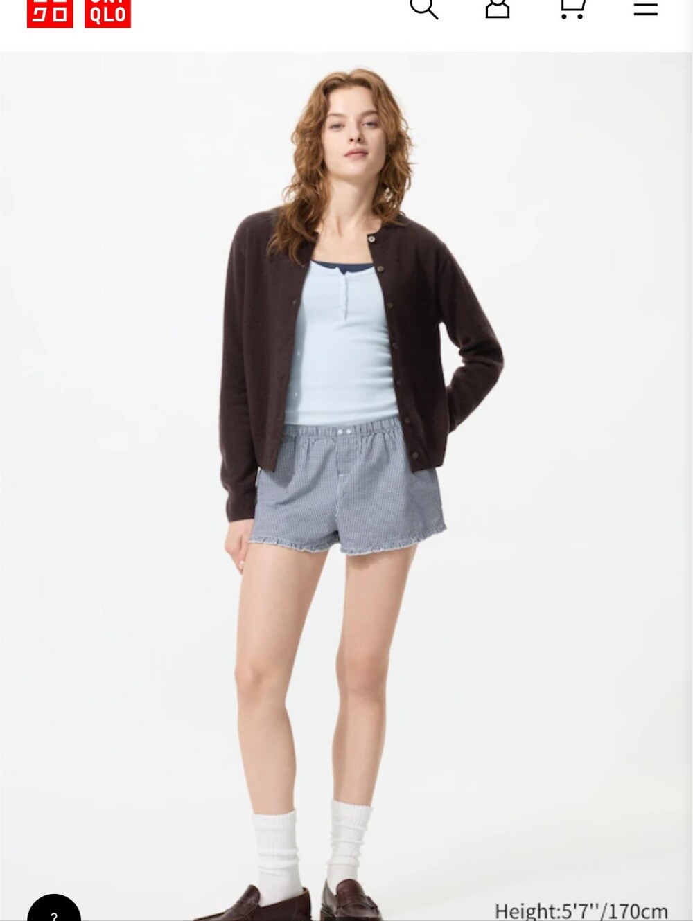 Uniqlo Cotton Boxer Easy Shorts